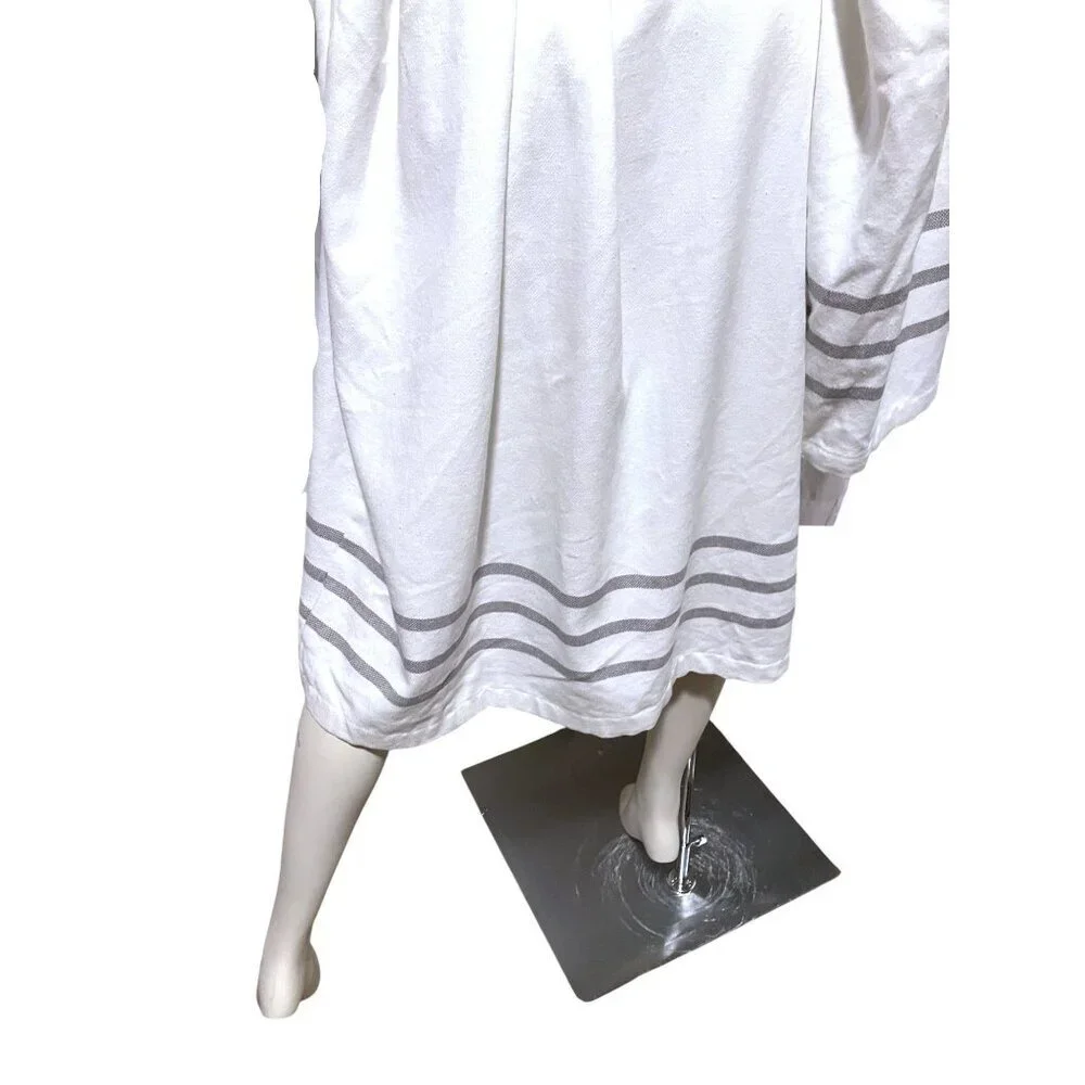 Turkish Cotton Robe L XL 100% Cotton Hammam Resort Cruise Spa Beach Gym